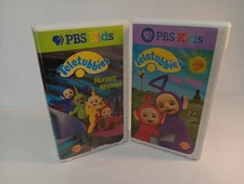 Teletubbies Vintage VHS Cassettes Big Hug & Nursery Rhymes PBS Kids TV Shows