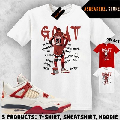 Tee Shirt Matching AJ 4 Nigel Brick After Brick To Match Sneaker MJ Goat T-Shirt
