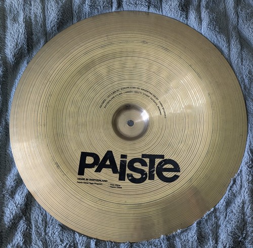 PAISTE 18" Signature Heavy China 1439g Używany Vintage Niesamowity kształt - Zdjęcie 2 z 7