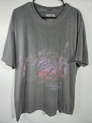 Post Malone T-Shirt Mens Size XL Faded Grey Sant Trupes Hollywoods Bleeding Tee