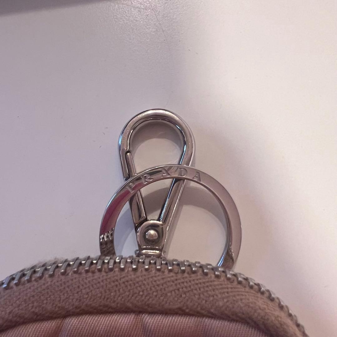 PRADA 1TT119 Triangular Mini Pouch Nylon Leather … - image 6