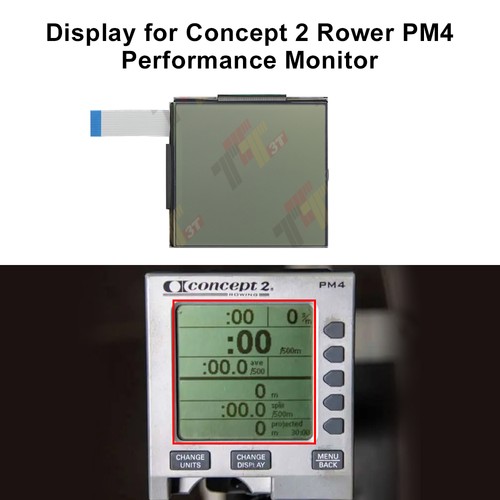 Display for Concept 2 Rower PM3 and PM4 Performance Monitor - Picture 3 of 7