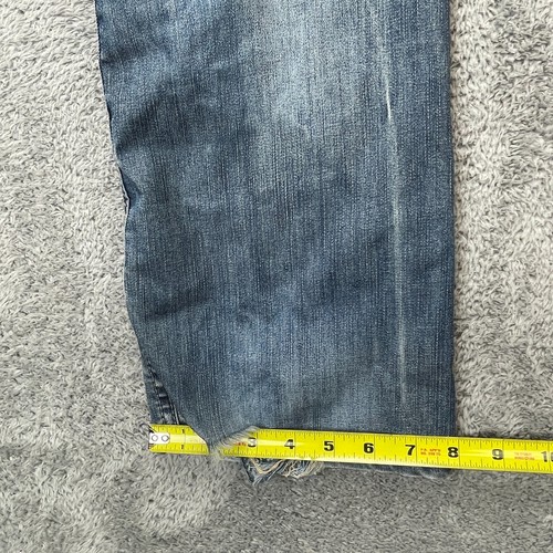 Buffalo David Bitton Jeans Herren 31x32 Blau Bootcut Bein Denim Baumwolle Distressed - Bild 9 von 10