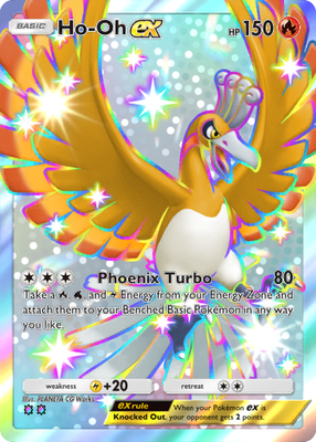 Pokemon Pocket TCG Trading Card 2 Star Shiny Ho-Oh EX Fantastical Parade  DIGITAL