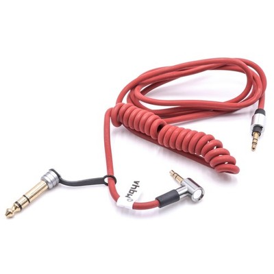 3,5mm/6,3mm AUX Kabel für Monster Beats by Dr. Dre Studio Studio 2 1,5m rot