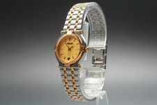 [Near MINT] GUCCI 9000L 25mm Gold Dial Quartz Women's Watch From JAPAN