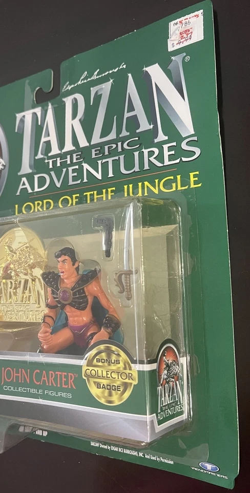 1995 Tarzan The Epic Adventures Senhor da Selva Dejah vs John Carter NOVO!! - Imagem 4 de 4