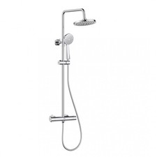 Bristan Zing 2 Thermostatic Diverter Bar Shower Rigid Riser & Drench Head Chrome