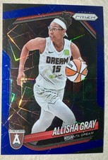 2025 Panini Prizm WNBA Allisha Gray Blue Velocity #15 Atlanta Dream Card