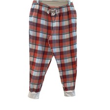 Old Navy Women  s Flannel Jogger Pajama Pants   Red Plaid, Size Medium