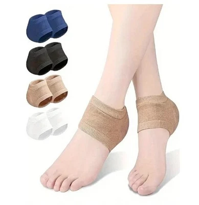 2pcs Skin Color Pedimend Gel Heel Pads for Plantar Fasciitis Pain Relief & Suppo