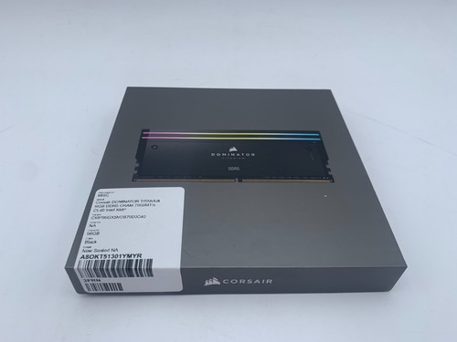 DOMINATOR® TITANIUM RGB 96GB (2x48GB) DDR5 DRAM 7000MT/s CL40 Intel XMP