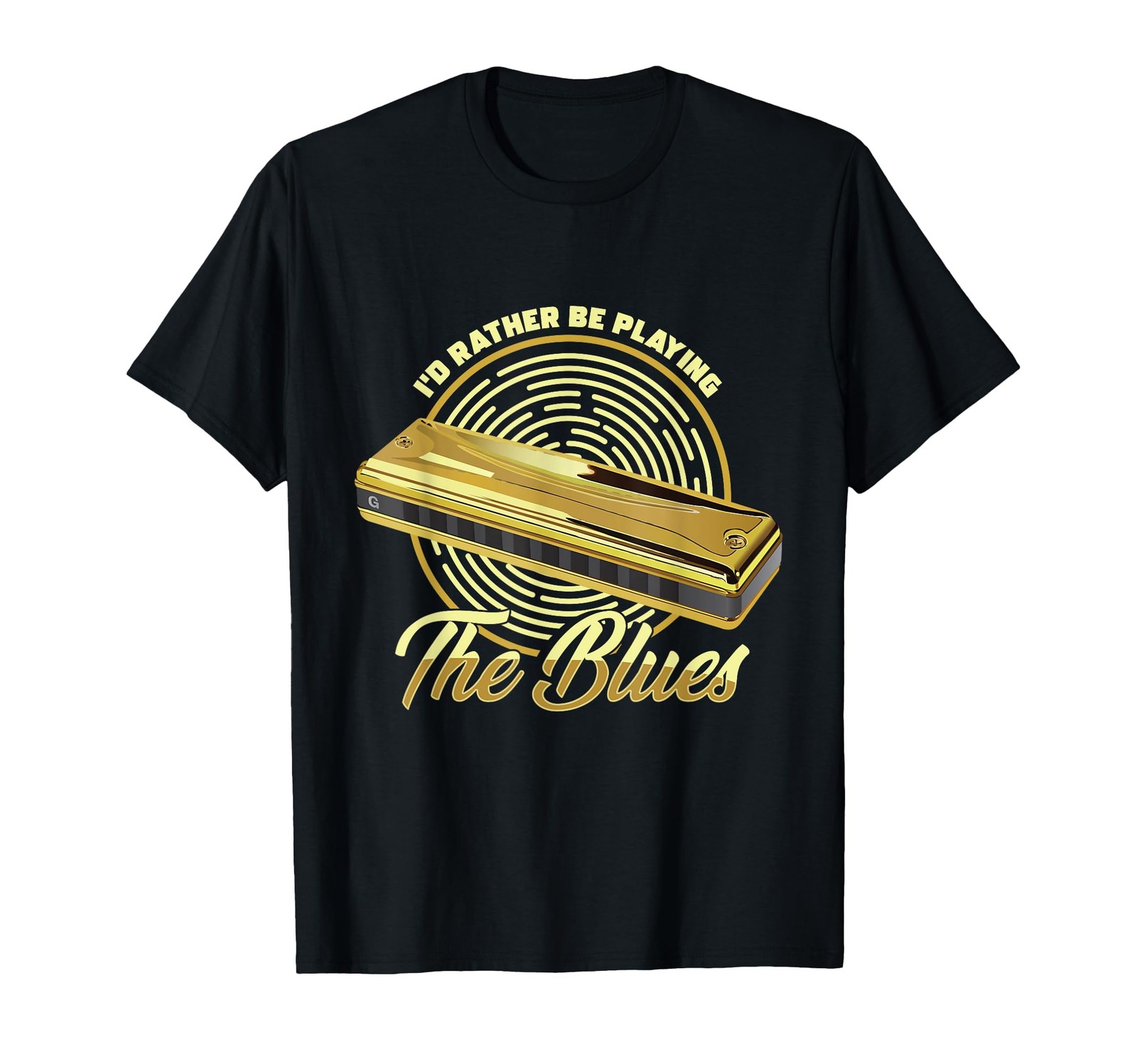 Idée cadeau originale : t-shirt joueur d'harmonica blues pour surprendre un musicien à son anniversaire