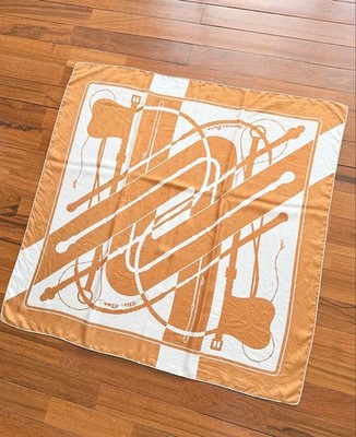 Hermes Clic Clac Schal Seide 90 cm x 90 cm Authentic Vintage Rare Limited