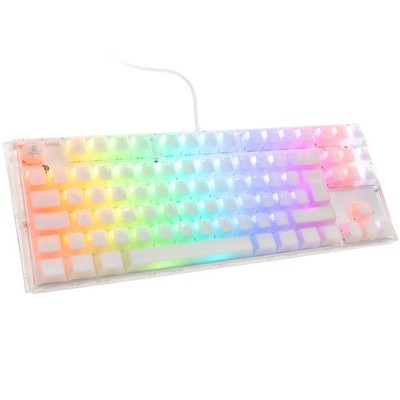 Ducky One 3 Aura White TKL Gaming Tastatur, RGB LED - MX-Silent-Red