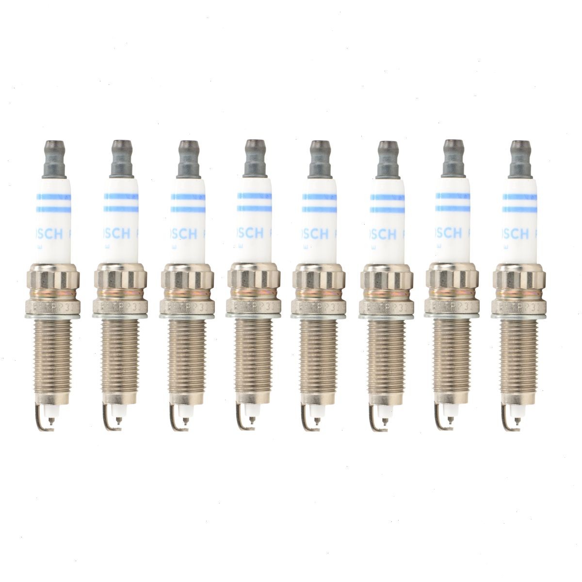 8 pc Bosch Double Platinum Spark Plugs for 2010-2012 BMW 550i GT xDrive 4.4L xk