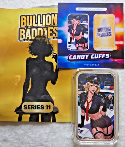 Bullion Baddies Backstage Series 11 Candy Cuffs 1 Ounce Silver Limited  #112