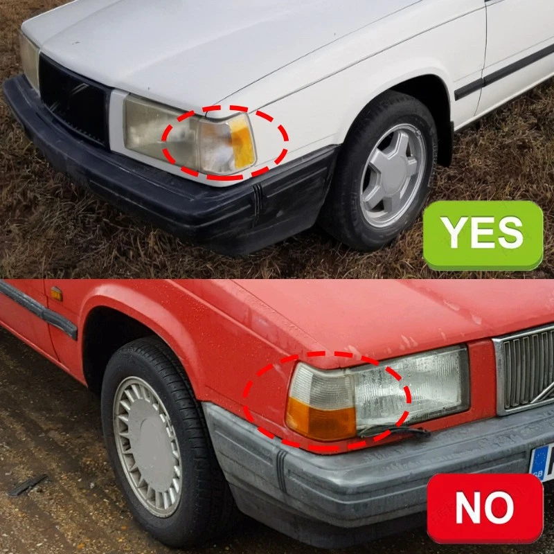 PARA Volvo 960 740 1990-1995 Sinal de seta do lado direito do passageiro/lente de luz de canto - Imagem 4 de 4