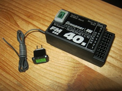 Set : Empfänger Graupner C 16 - (40 Mhz)  + Quarzpaar 53 FM SSS