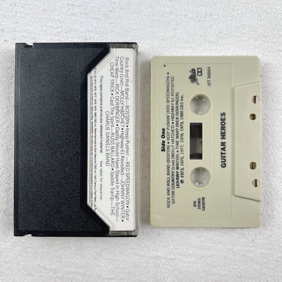 Guitar Heroes Vintage Rock Music Mixtape (Audio Cassette) Good - Image 2 of 2