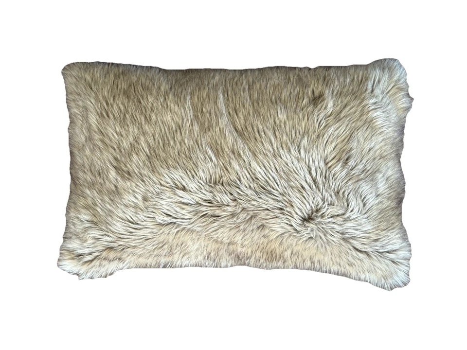 Almohada lumbar Pottery Barn X Pendleton Yakima de piel sintética a rayas marrón 16 X 26 Foto 2 de 4