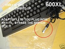 ATARI 600XL 600 XL TV RF Cable Connector Switch Box Computer System