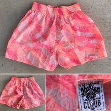 Vintage Italian Club By Aldo Gianne Shorts 80s 90s 1980s Geometric M Made In USA