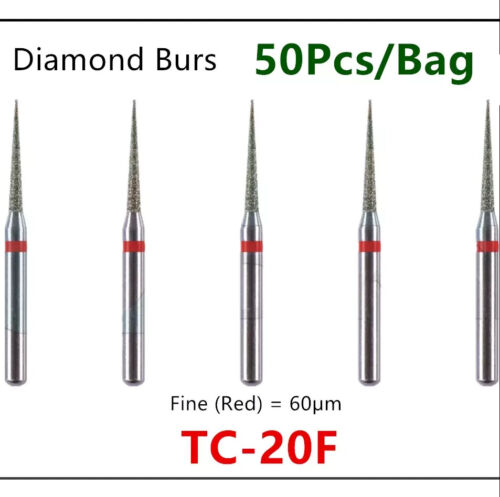 Dental Diamond FG High Speed Burs for Polishing Smoothing Teeth Polishers 50 Pcs - Picture 31 of 116
