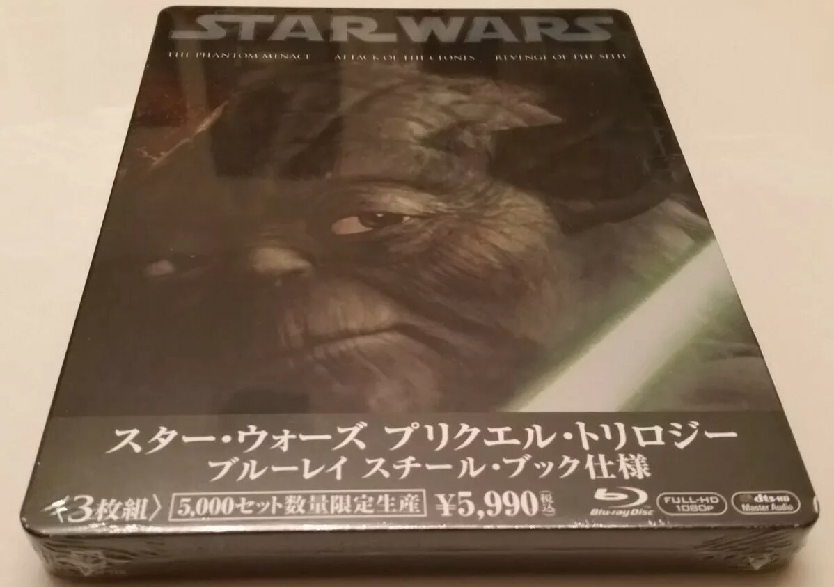 Star Wars Prequel Trilogy I II III STEELBOOK (Blu-ray, Japan