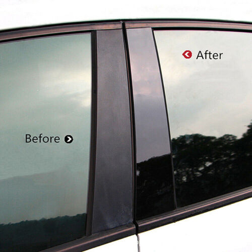 For Nissan Navara Crew Cab 2018-2021 Glossy Black Pillar Post Window Door Trim - Picture 5 of 15