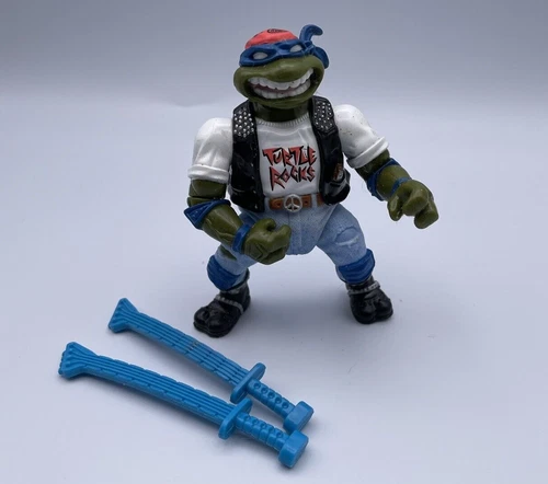 Vintage 1991  TMNT Classic Rocker Leo Action Figure
