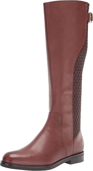 Cole Haan Women's Idah Equestrian Boot, Chestnut Size: 7.5 M