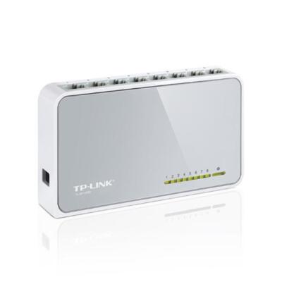 TP-LINK FAST ETHERNET SWITCH TL-SF1008D 8 PORT 10/100M PLUG AND PLAY WEISS
