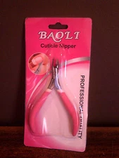 Baoli Cuticle Clipper Pink   " USA SELLER "