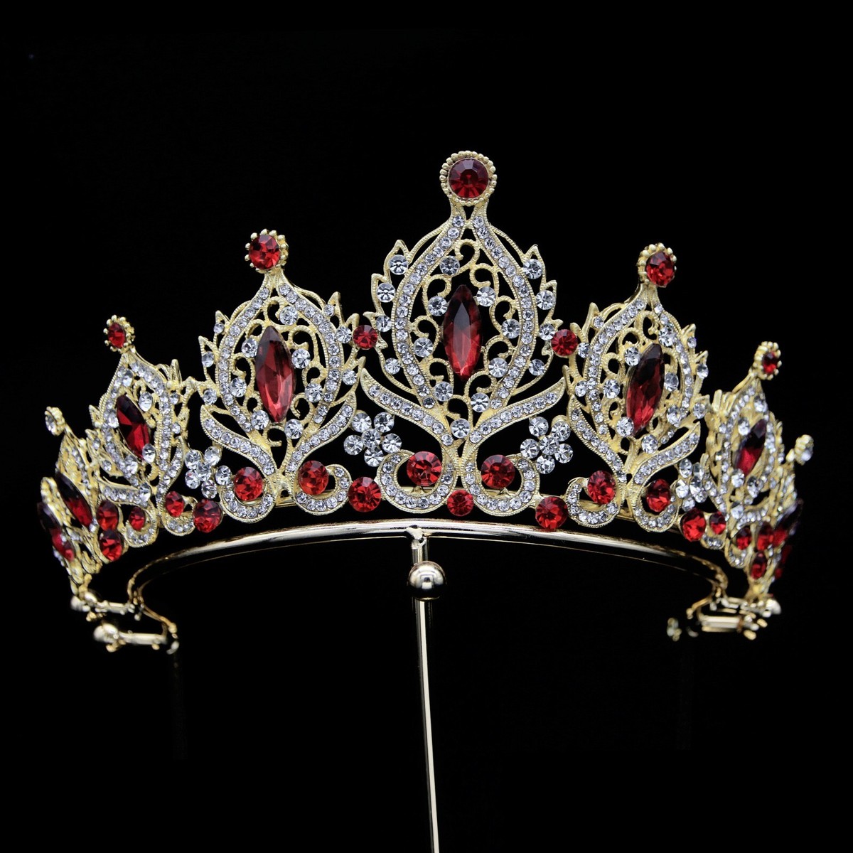 8.5cm Tall Crystal Large Wedding Bridal Queen Pageant Prom Tiara Crown Adult