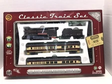 WOW TOYZ 20 Piece Battery Operated Classic Train Set w/ Lights + Sounds