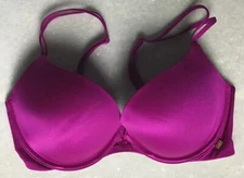 Victoria's Secret 34D Very Sexy Padded Push Up Multi-Way Bra Magenta Pink