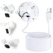 Power Cable and Plug-in Mount for Floodlight Cams with Floodlight Cam Wired /