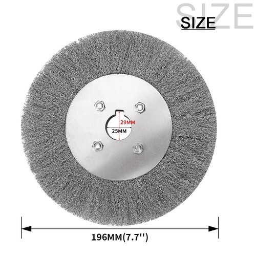 Cepillo de rueda de alambre confiable de acero inoxidable de 0,15 mm de 3 ~ 12"" para removedor de óxido de metal - Imagen 13 de 18