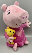 Peppa Pig Sleep N' Oink Talking Plush Bed Time 12" TESTED Works 2003