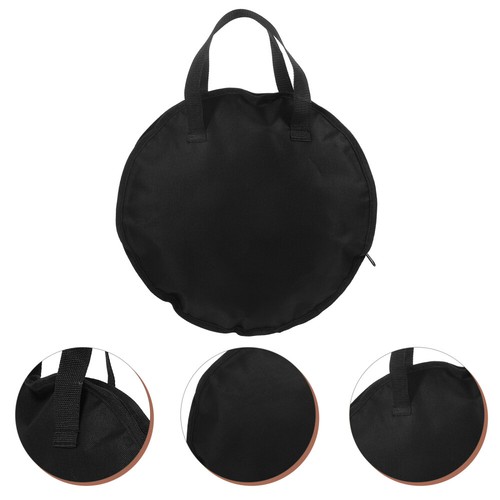 Black Fabric Drum Pouch Waterproof Bag for 12 Inch Travel Storage - Picture 3 of 12