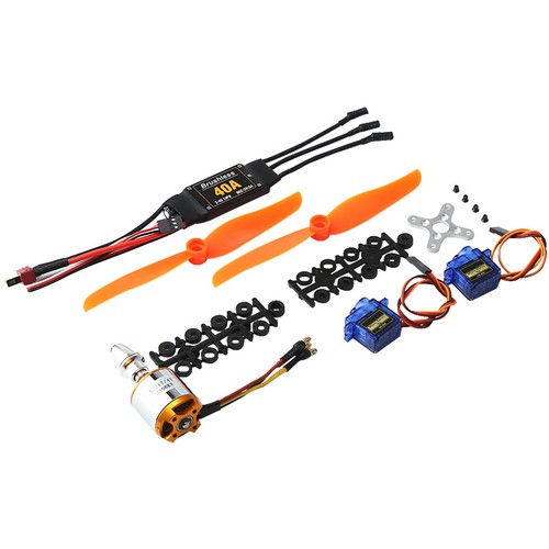 2300KV Brushless Motor 40A ESC 9G Micro Servo Combo for RC Plane RC Helicopter - Picture 2 of 8