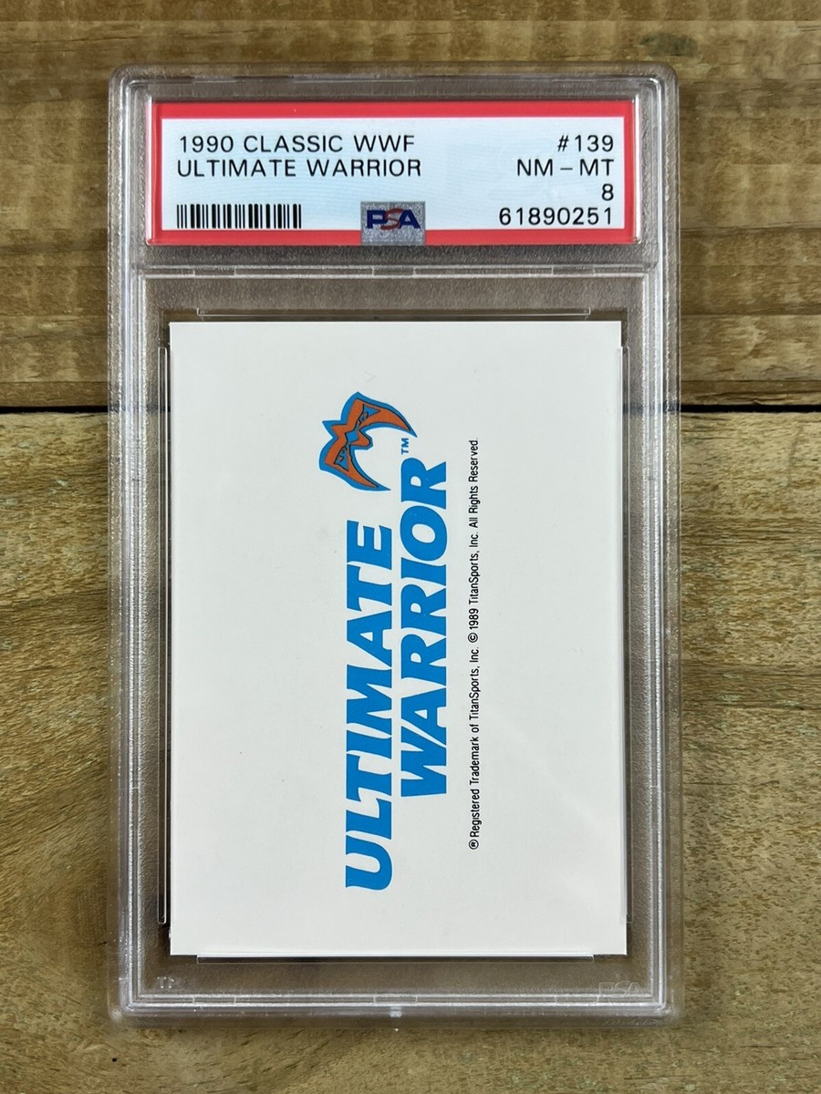 1990 Classic WWF #139 Ultimate Warrior Name Logo Card PSA 8 | eBay