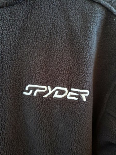Spyder Fleece Jacket long sleeve Kids Size 10 black - Picture 2 of 6