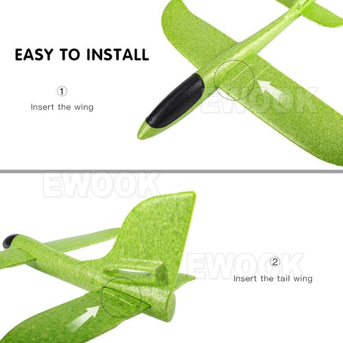 EXTRA Large Foam Plane Glider Kids Outdoor Toy Aeroplane 48CMX46.5CM - Picture 7 of 18