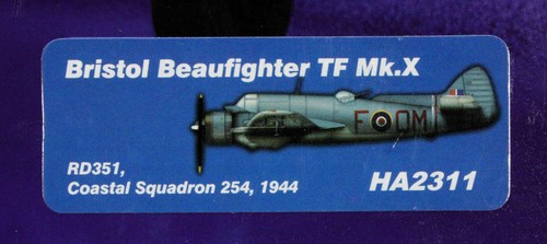 1/72 Hobbymaster HA2311 Beaufighter TF Mk.X - Nunca sin caja ni exhibido - Imagen 3 de 11