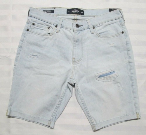 Blue Denim Skinny Jean Shorts 