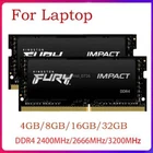 4GB 8GB 16GB 32GB DDR4 2400 2666 3200 SO-DIMM 260Pin Game laptop Ram upgrade lot