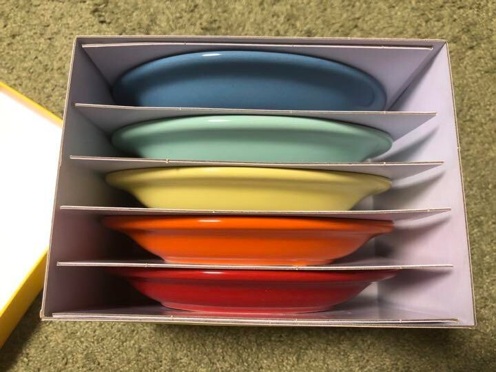Le Creuset Small Plates Rainbow 10x13.5x2cm 5 Pcs for sale online