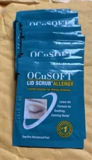Ocusoft Lid Scrub Allergy Eyelid Cleanser Open Box 12 Pads Exp 2027